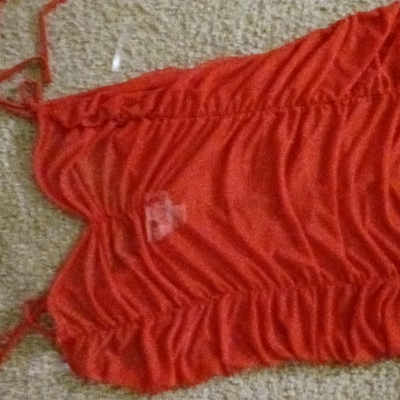 Red sheer synch dress - Picture 2 of 3